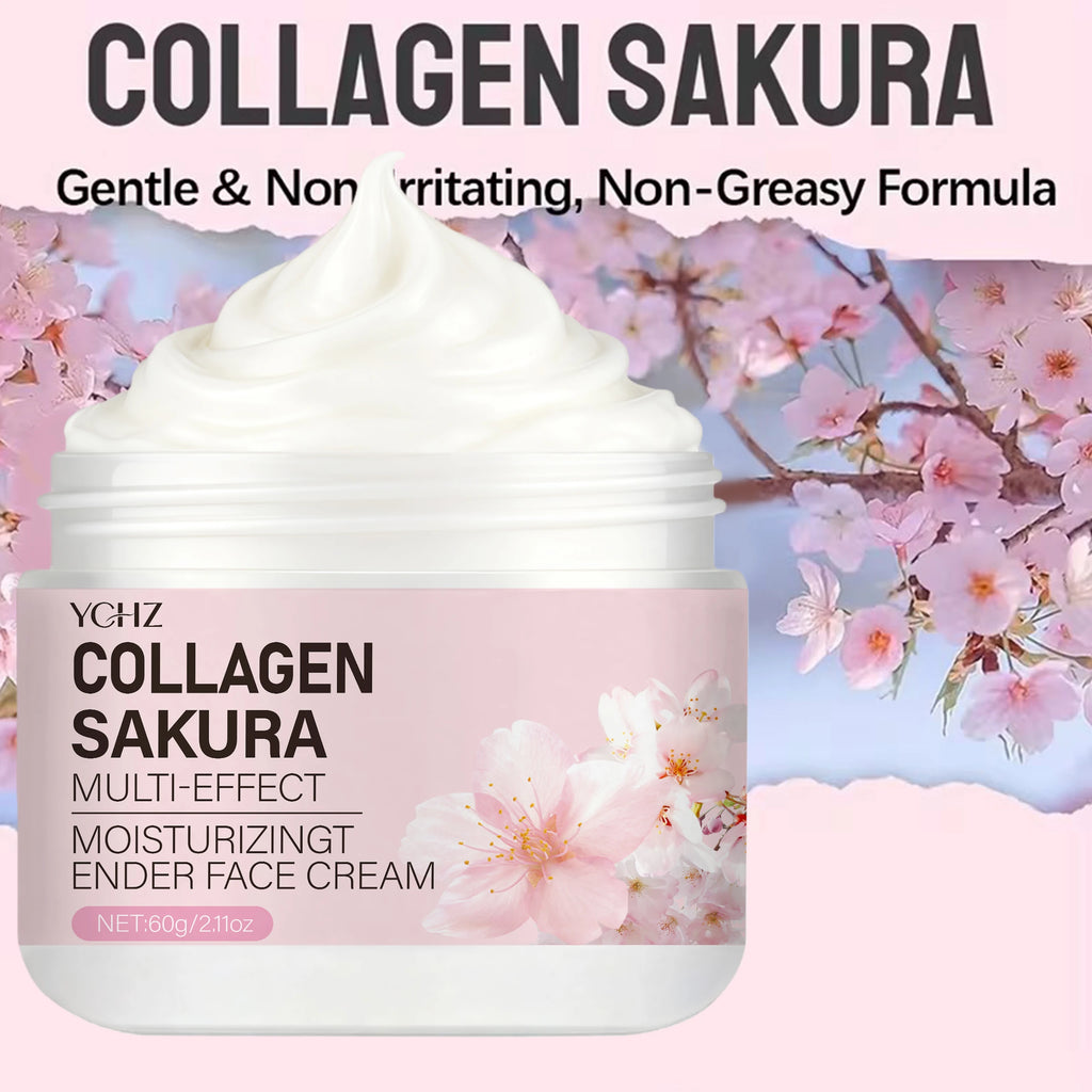 Sakura Collagen & Niacinamide Face Cream | Hydrating & Lifting