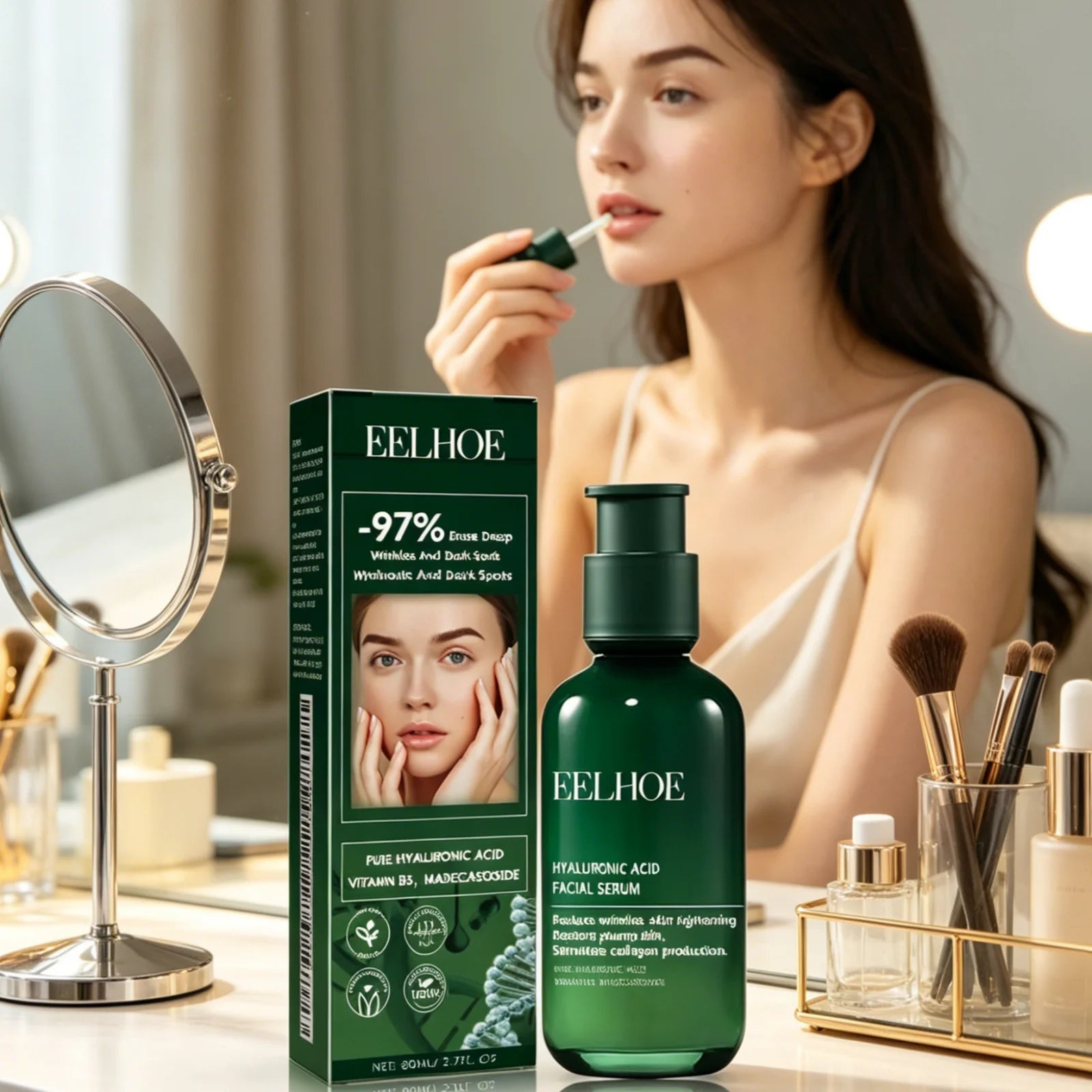 EELHOE Hyaluronic Acid Anti-Aging Face Serum 80ml – Firm & Hydrate Hyaluronic Acid Serum Oasis Select