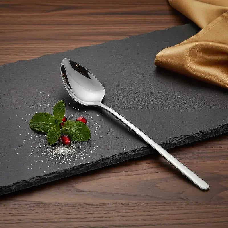 304 Stainless Steel Heart Spoon – Mirror Polished Long Handle