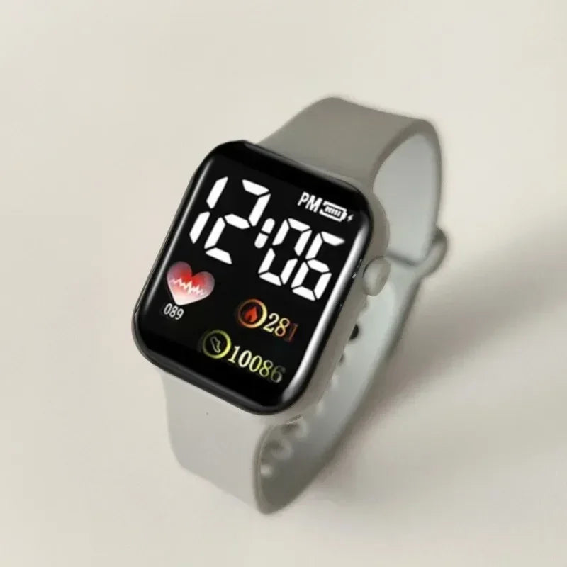 MOONBIFFY LED Digital Sports Watch – Waterproof Square Dial
