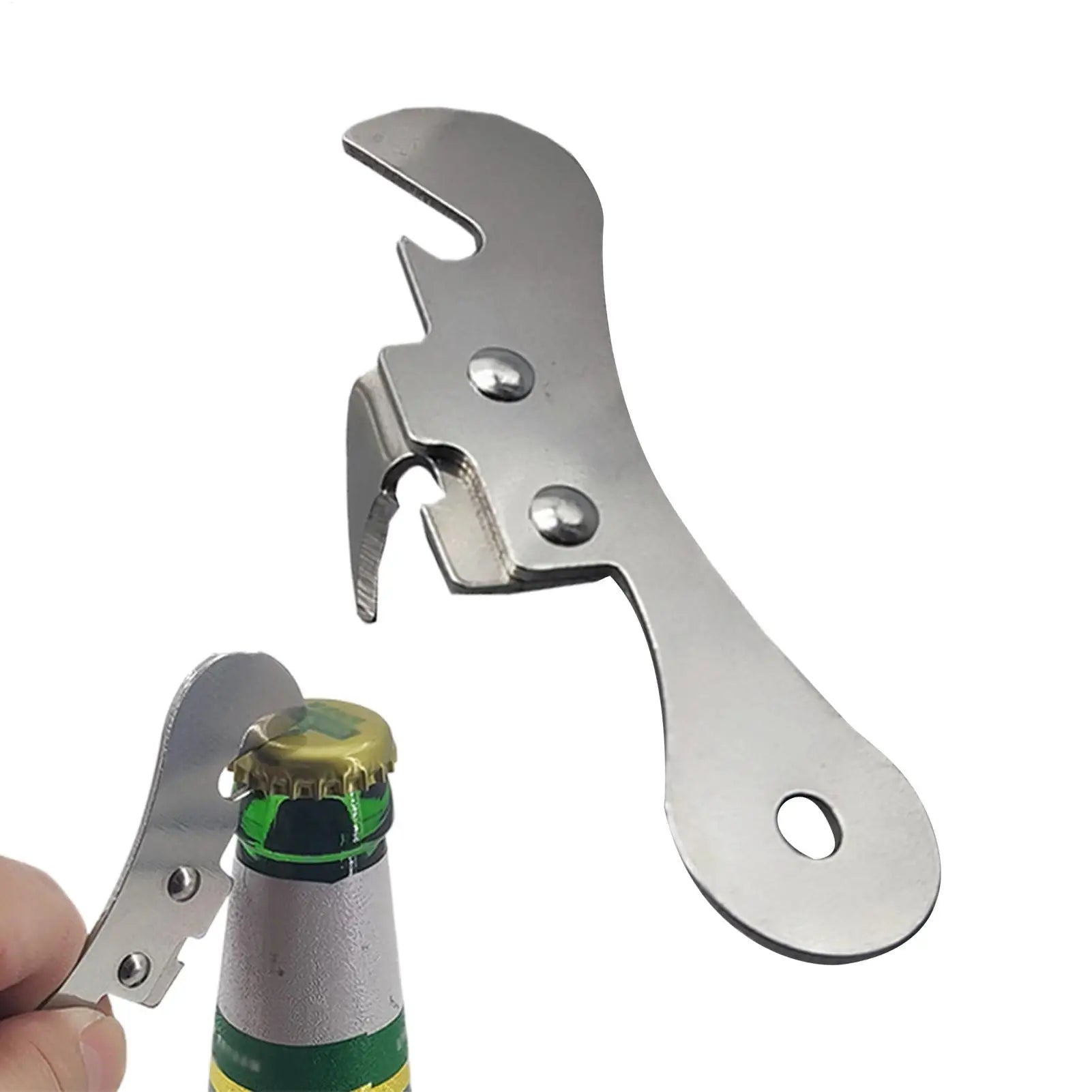 Beer Bottle Opener Manual Stainless Steel Bottle Opener Kitchen Gadget Portable Can Opener Multifunctional Bottle Opener Oasis Select