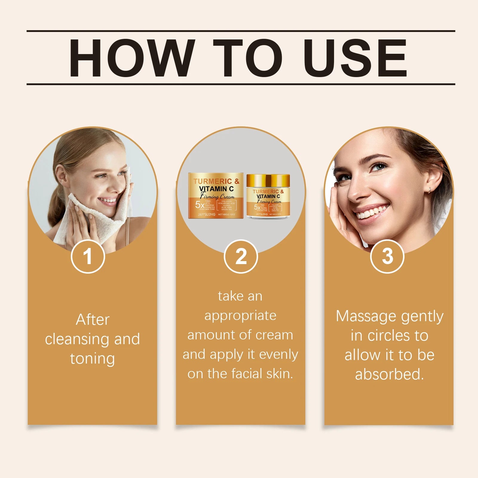 Turmeric Vitamin C Firming Face Cream – Anti-Aging 60g Anti-Aging Face Cream Oasis Select