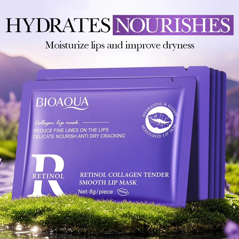 BIOAQUA Collagen Lip Mask 20pc – Moisturizing Lip Plumper Collagen Lip Mask Oasis Select