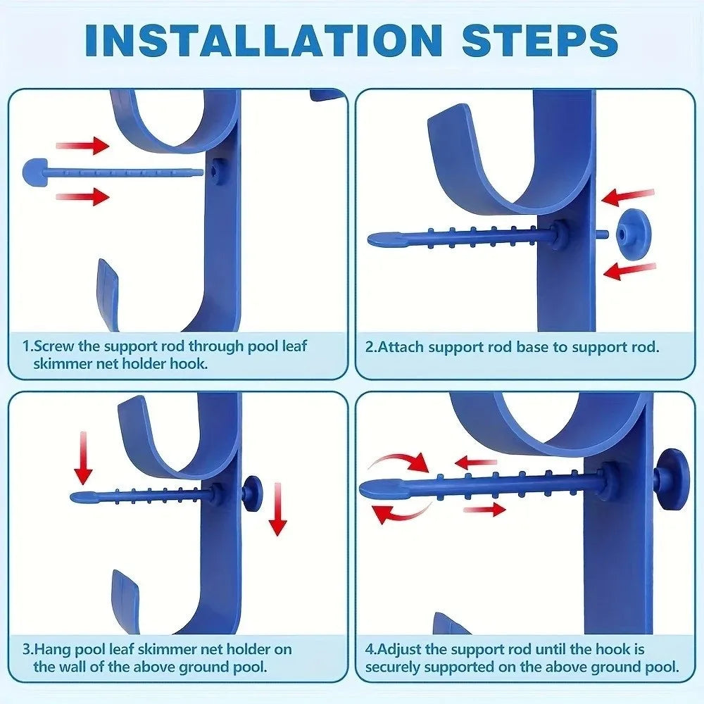 Adjustable Pool Pole Bracket – Multi-Use Hook Holder | Hot Tub