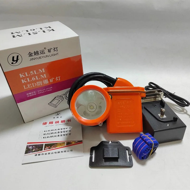 IP67 Waterproof Mining Headlamp – 45W LED, Up to 7200mAh