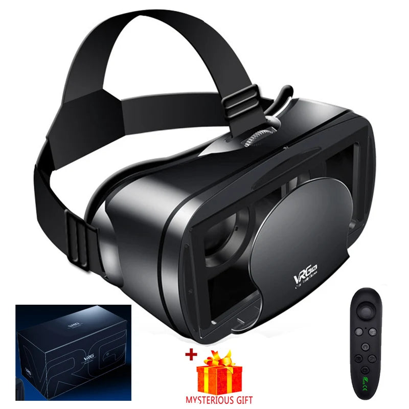 VRG Pro 3D VR Headset Goggles for Smartphone | 120° Wide Angle