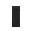 Vintage Leather Pen Case Pocket Pen Pouch Pen Sleeve Mini Stationery Organizer Bag For Students Office Women Men Business Travel Oasis Select black