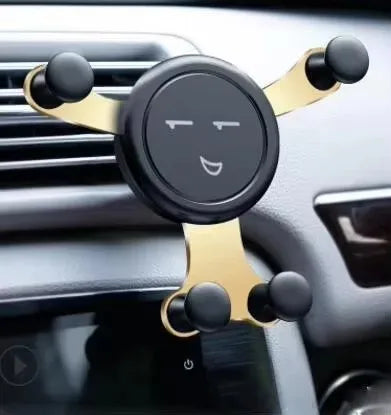 1/2/3/4pcs Black/Silver/Gold Car Installation Vent Fashion Gravity Bracket Universal Mobile For Phone GPS Mobile Phone Holder Oasis Select 1pcs Gold