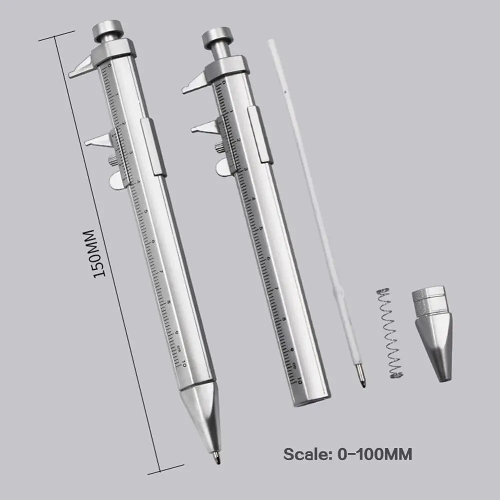 Vernier Measuring Pen 1mm Ballpoint Caliper Ruler Pen Refillable School Office Stationery Multifunction Gift 2026 Oasis Select