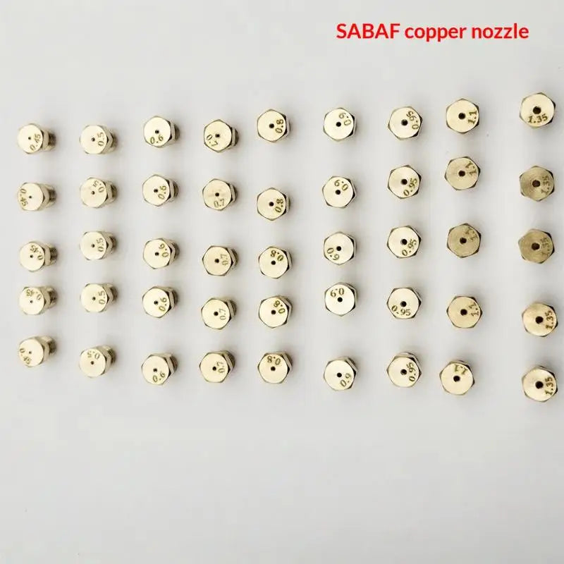 5PCS Burner Gas Hob LPG- Conversion Kits Jets 50 65 70 87 95 Brass Nozzle For Gas Stove Brass Nozzle Propane Injector Oasis Select