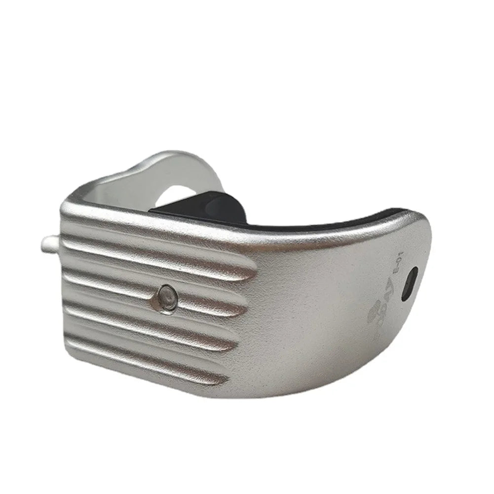Foldable Bike Front Fork Axle Holder Folding Clip Catcher Prevent Paint Scratching Easy Carrying (Aluminum Alloy) Oasis Select silver