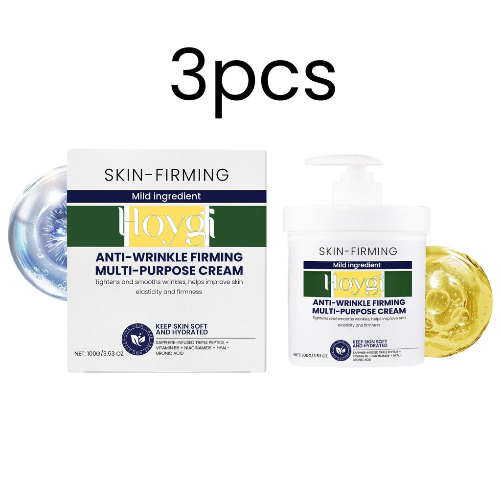 Hoygi Firming Facial Cream Reduce Fine Lines Long Lasting Moisturizing Skin Rejuvenation Gentle Formula Anti Wrinkle Cream 100g Oasis Select 3pcs