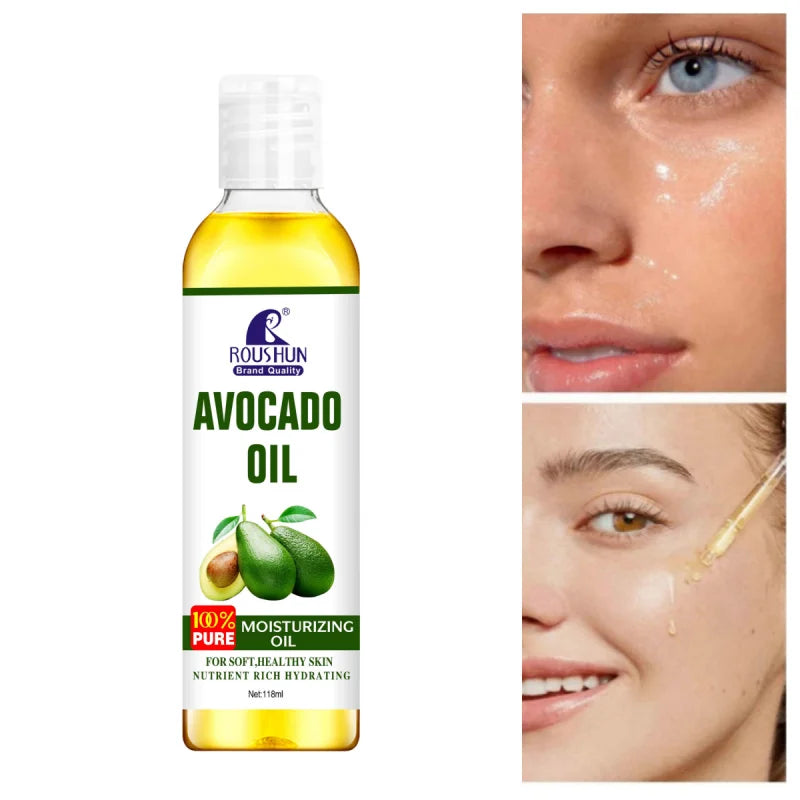 ROUSHUN 118ml Avocado Body Oil – Nourishing Skin Moisturizer
