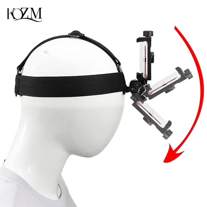Head-Mounted Phone Holder – Hands-Free First-Person View Mount