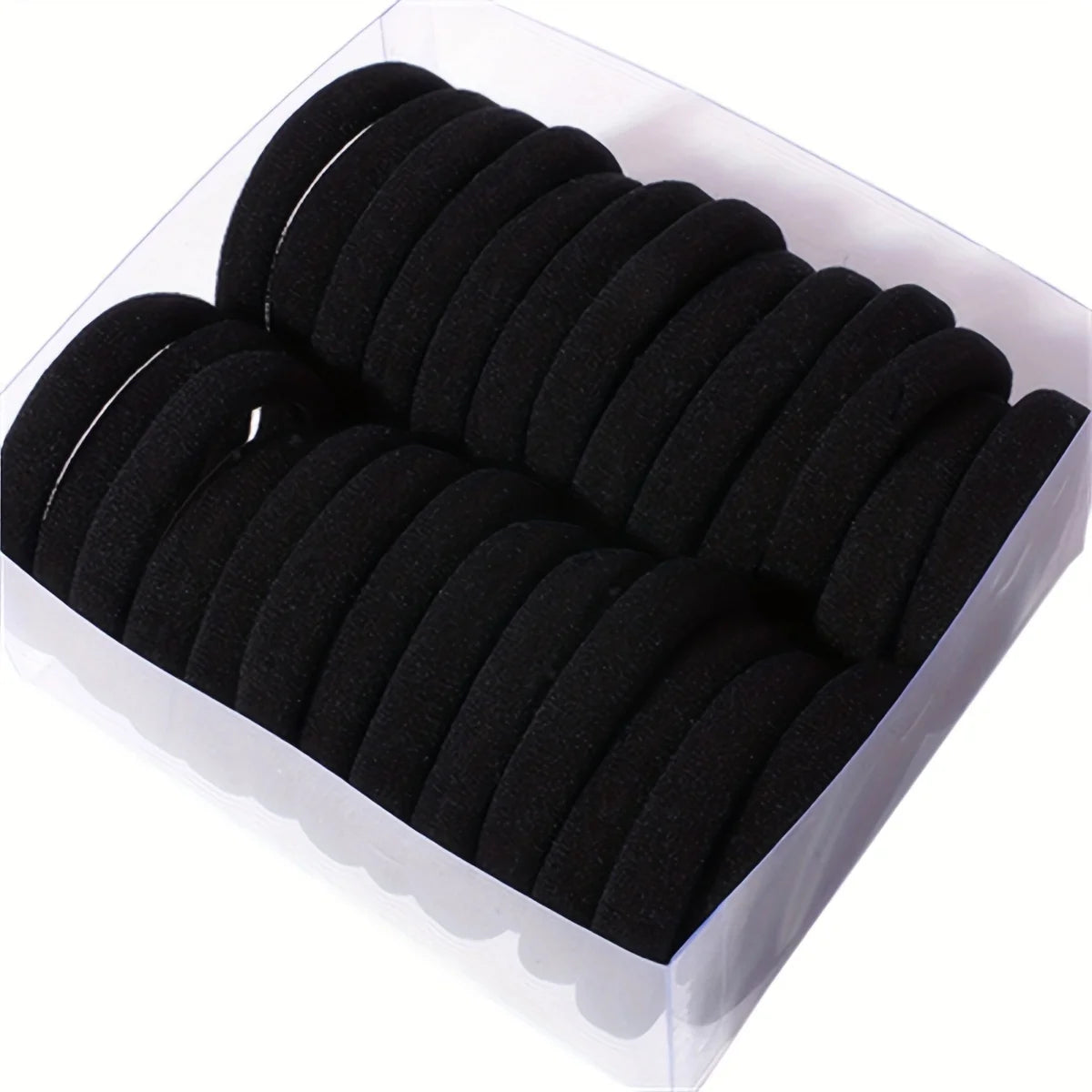 50PCS Black High Elasticity Headband Towel Hair Band 4CM Seamless Hair Rope Leather Hair Accessories Female Oasis Select 50pcs