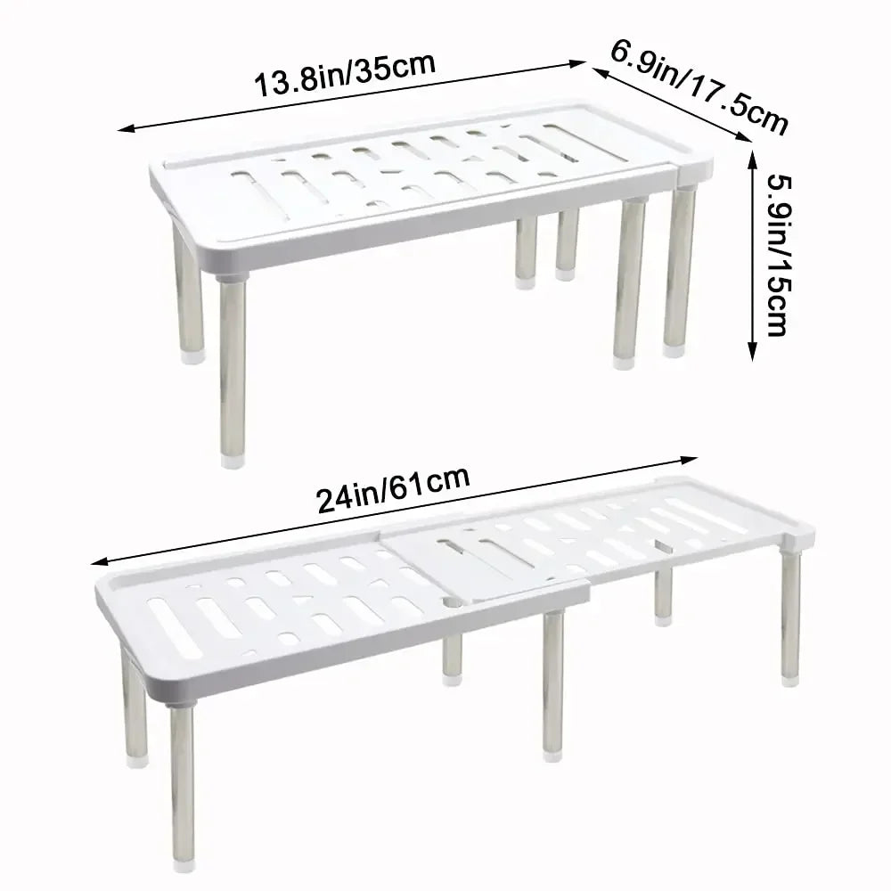 Étagère rétractable, 1 pièce, support de rangement multifonction, organisateur d'articles ménagers, bouteille d'assaisonnement Oasis Select