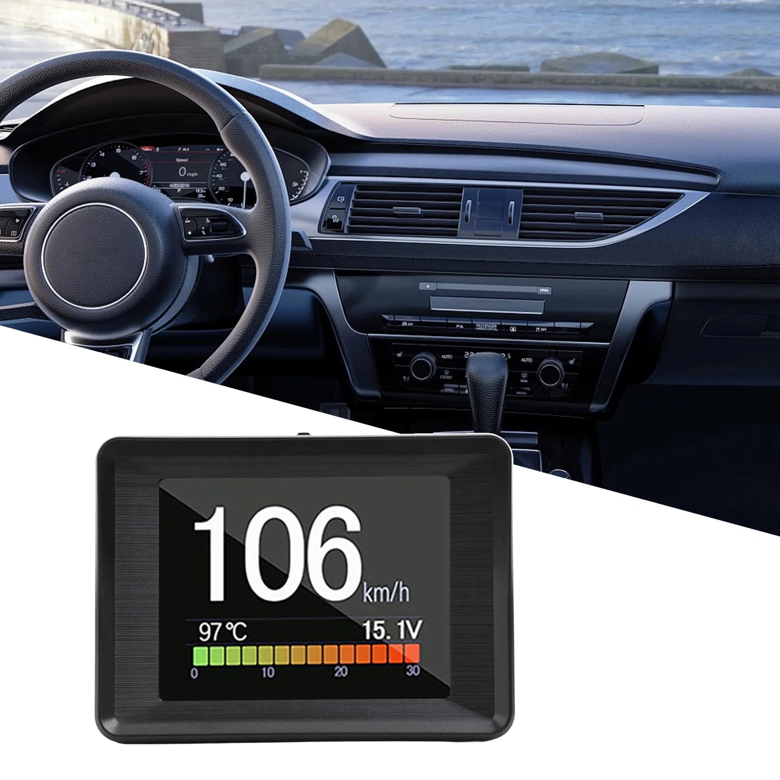 74*55*20mm Fuel Consumption Gauge Fully Sealed Design Wear-resistant Gear Shift Reminder High-quality Materials Oasis Select