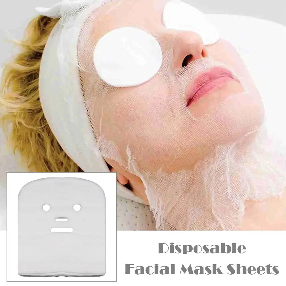 50pcs Soft Gauze Beauty Salon Apply Soft Mask Beauty Gauze Block Disposable Mask Special Face Mask Skin Management Soft Mask Oasis Select