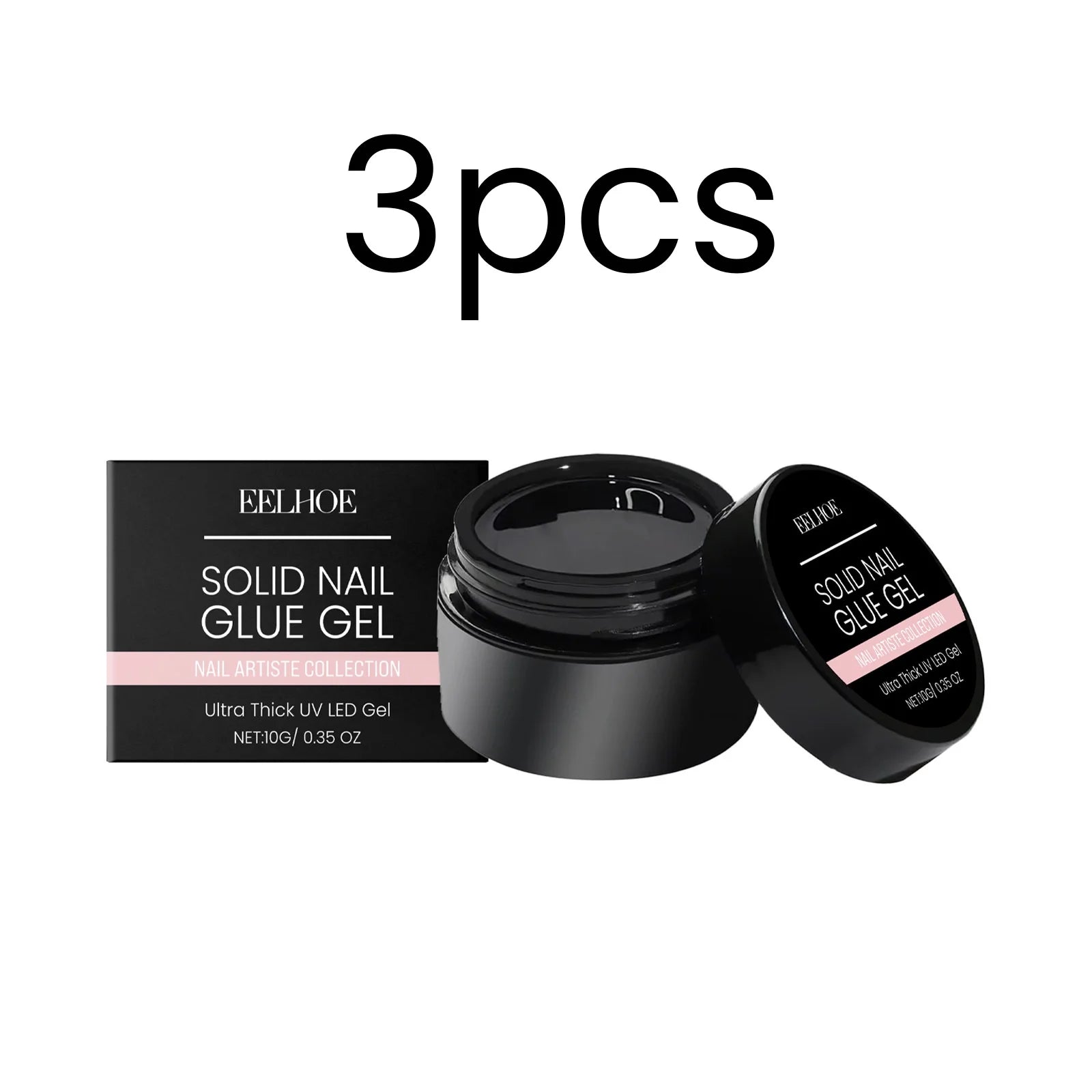 EELHOE Solid Nail Glue Gel – Strong Adhesion & Quick Drying Nail Glue Gel Oasis Select 3pcs