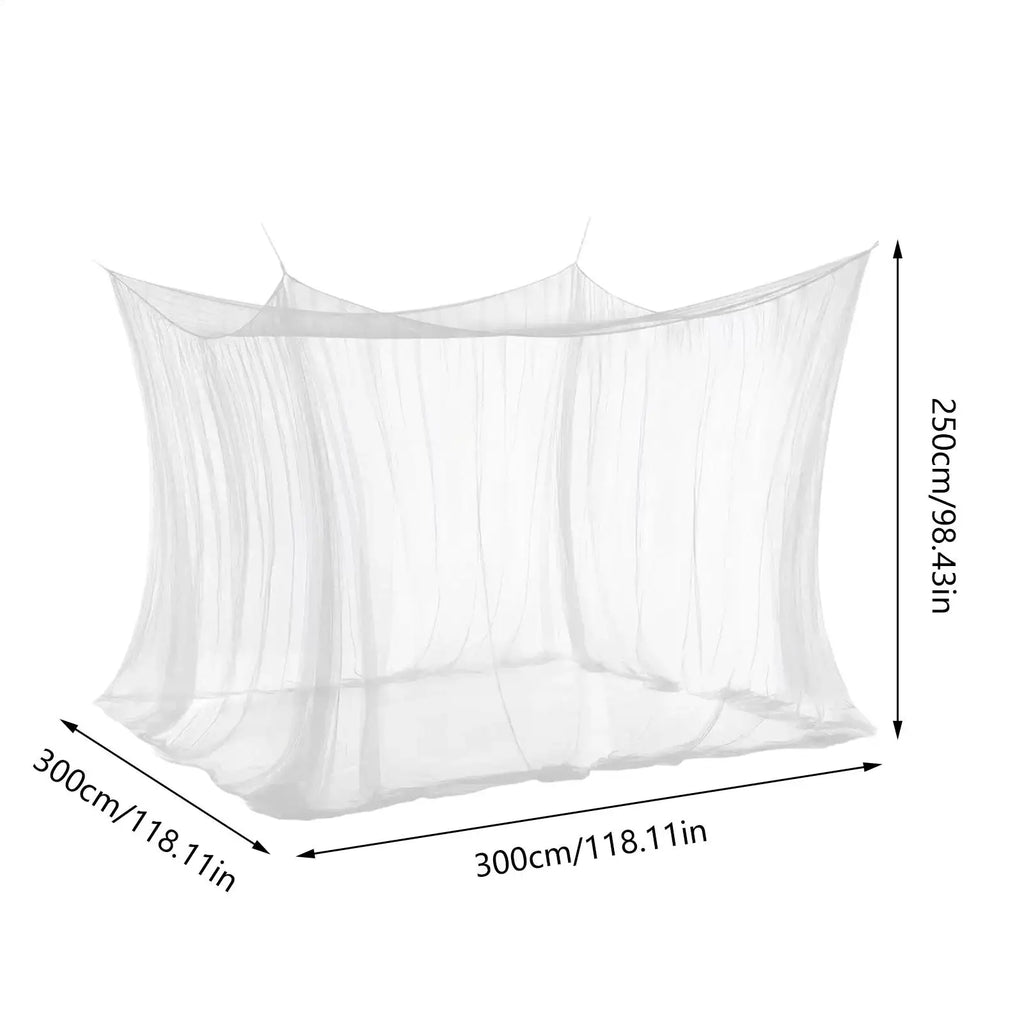 Mosquito Nets Portable Palace Four Door Double Size Home Beds Prevent Insect Outdoor Square Grace White Canopy Net Patio Netting Oasis Select