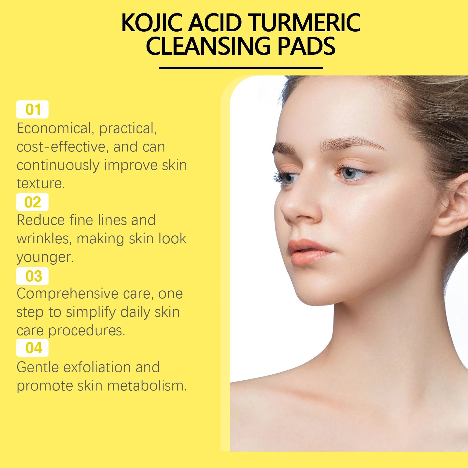 Hoygi Turmeric Cleansing Pads – Exfoliate & Shrink Pores
