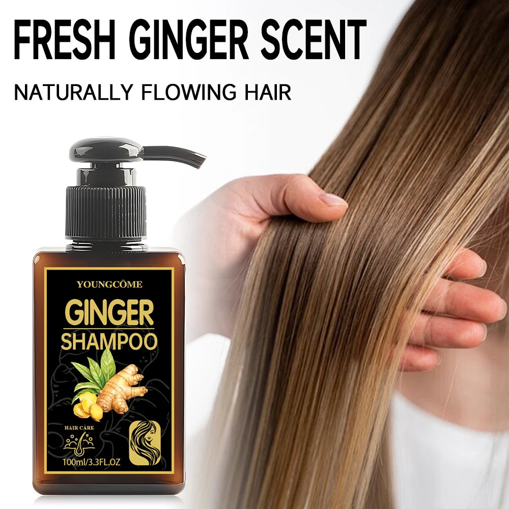 YOUNGCOME Ginger Shampoo 2-Set | 72H Oil Control & Volume 100ml
