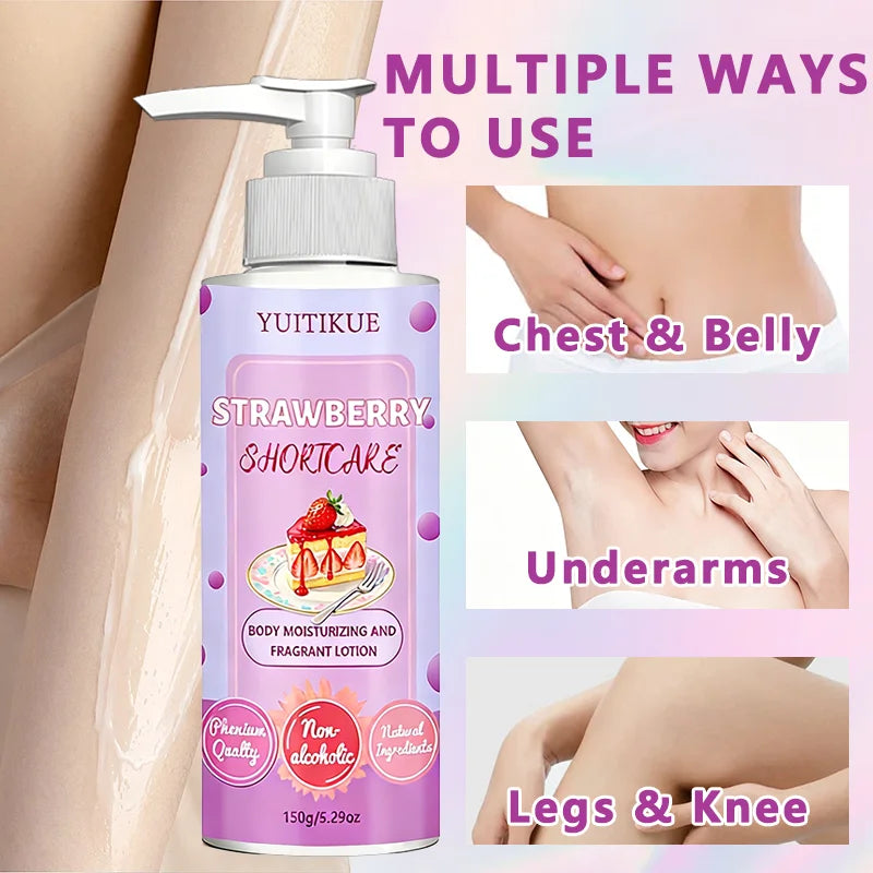 YUITIKUE Strawberry Shortcake Body Lotion – Hydrating & Moisturizing