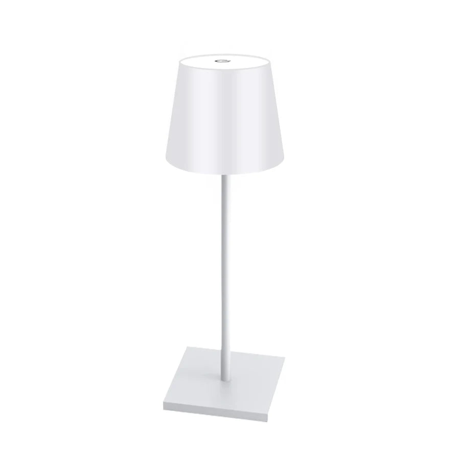 Rechargeable LED Table Lamp Touch Switch 3 Levels Dimmable Desk Lights Bar Club Dinner Creative Decorative Ambient Lighting Oasis Select White