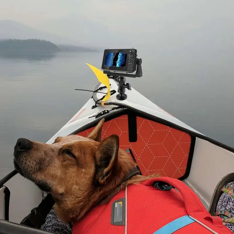 Fish Finder Bracket Reusable Waterproof Raft Fishfinder Mount Electronic Fish Finder Holder Marine Electronic Fish Finder Mount Oasis Select