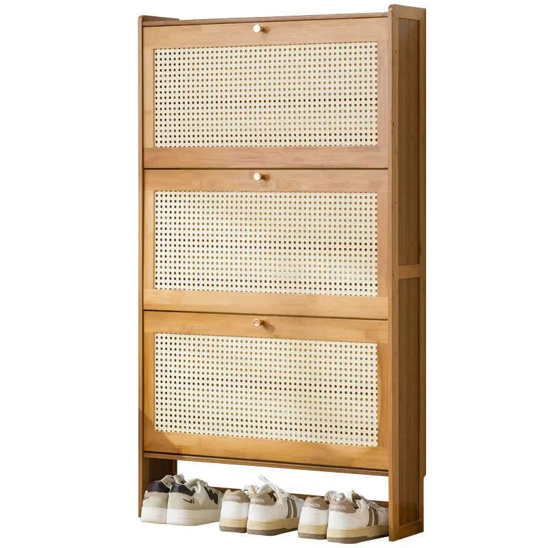 Ultra-thin shoe cabinet, tipping bucket at the door of the home, shoe rack, large-capacity entry door, simple storage Oasis Select