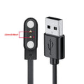 2-Pin Magnetic USB Smartwatch Charging Cable – 2.5mm Black Smartwatch Charging Cable Oasis Select Black