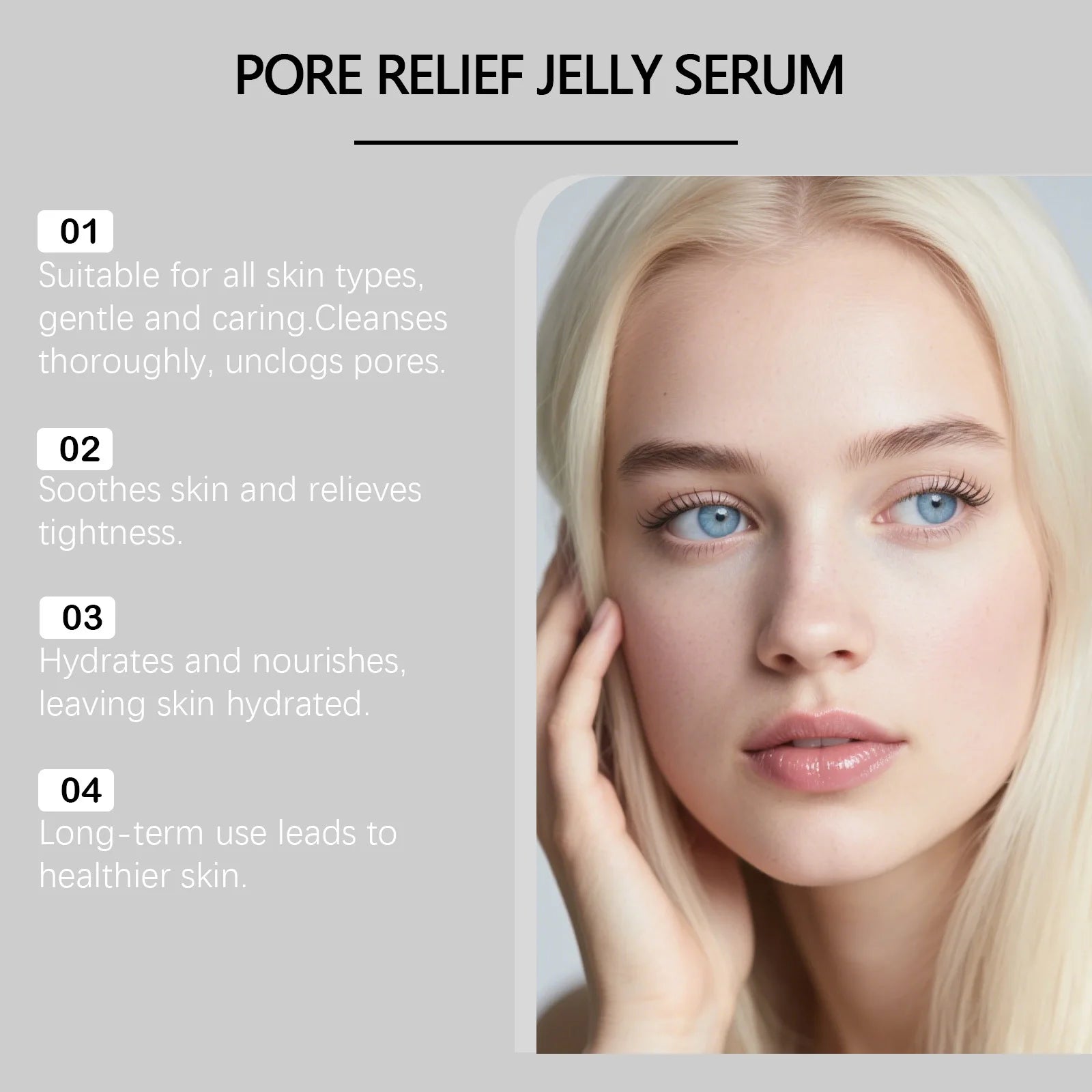 Moisturizing Gel Face Serum – Hydrating, All Skin Types Moisturizing Face Serum Oasis Select
