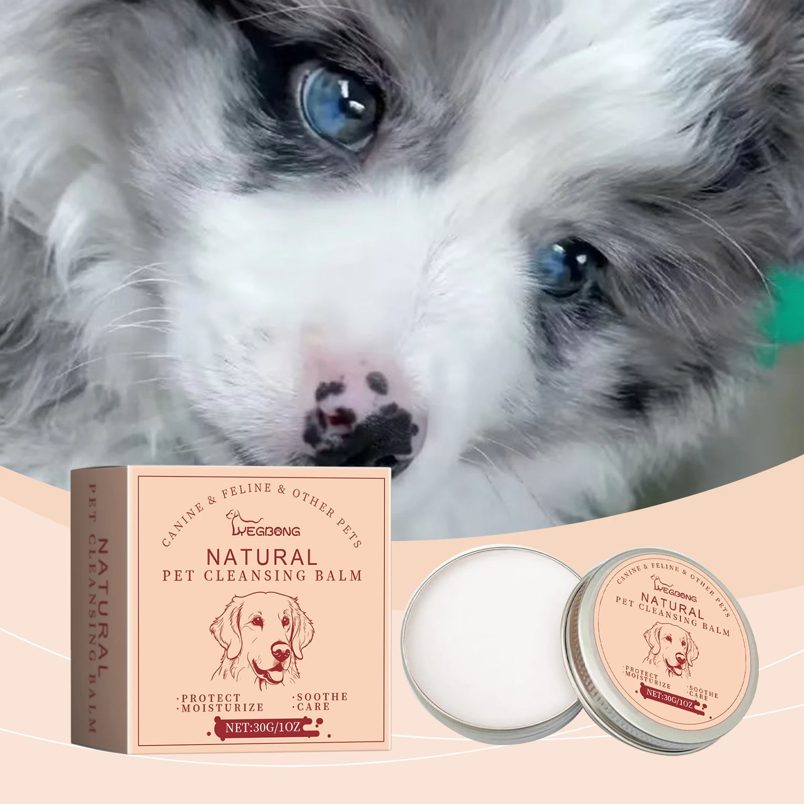 Yegbong Pet Tear Stain Cleaning Cream Gentle Non Irritating Reduces Eye Marks Prevents Pigmentation For Dogs Cats Care Cream Oasis Select Default Title