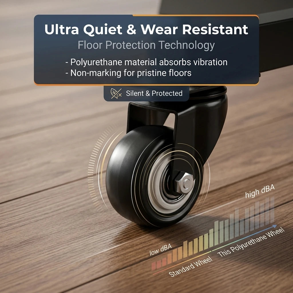 4 Pieces Of 1.5-Inch Universal Wheels Silent Furniture Casters Can Rotate 360° Suitable For Trolleys Cabinets And Scaffolding Oasis Select