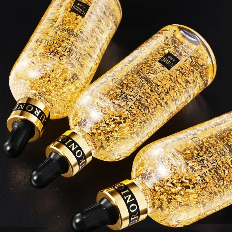 24K Gold Hyaluronic Acid Nicotinamide Face Serum Moisturize Softening The Skin, Preventing Dryness and Cracking Facial Essence Oasis Select 50ml