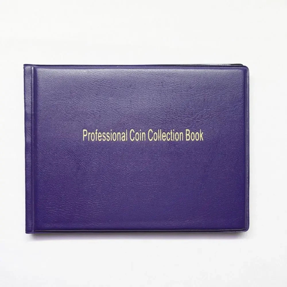 240 Pockets Coin Collection Holder PVC Penny Album Gifts Coin Collecting Album 10 Pages Coin Collection Book for Collectors Oasis Select blue