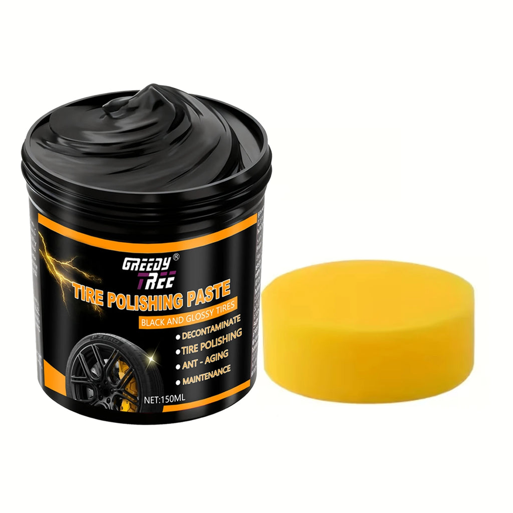 Tire & Plastic Restorer Cream - Deep Black Shine for Faded Tires, Rubber & Plastic Parts | Restore Color, Repair Cracks, Prevent Oasis Select
