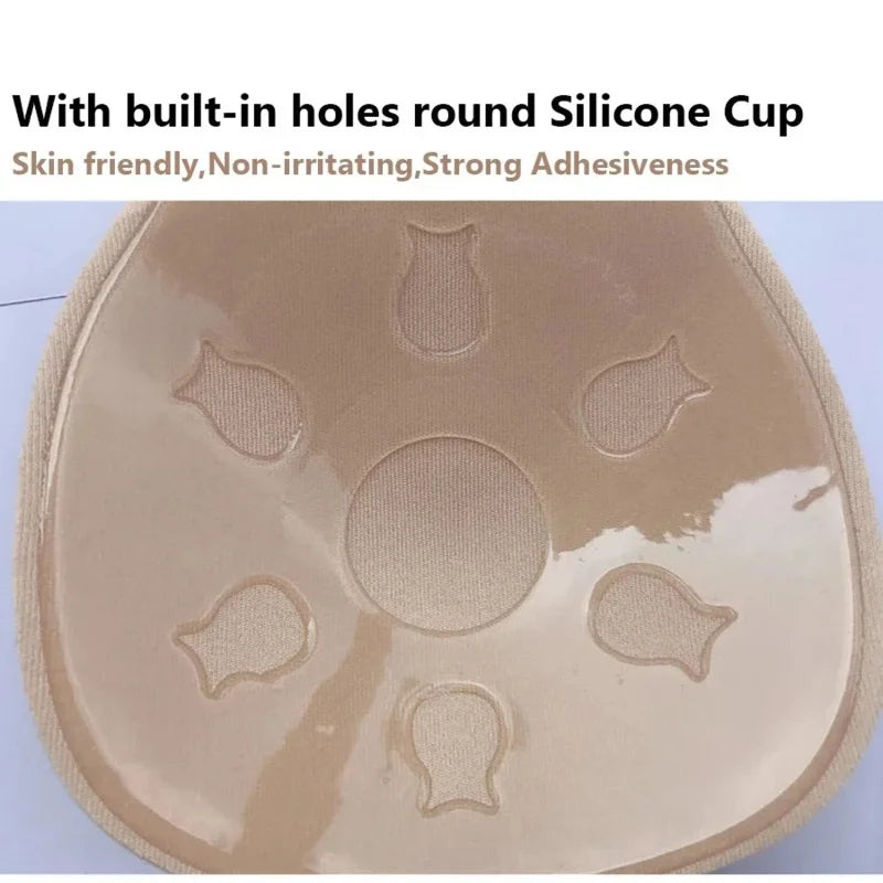 Women push up bras self adhesive silicone strapless invisible bra reusable sticky breast lift tape rabbit nipple cover bra pads Oasis Select