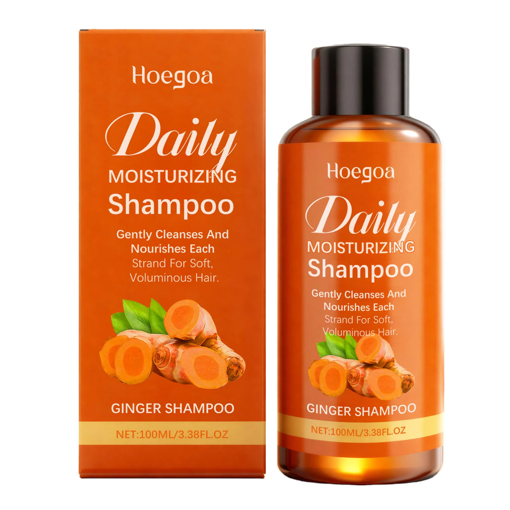 HOEGOA Ginger Shampoo & Conditioner – Hair Loss & Regrowth Ginger Hair Care Set Oasis Select 100ml Shampoo