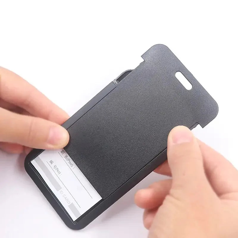 Work Permit Card Set - Rope Retractable Neck Hanging Document Card Set - Chest Tag Access Control Hard Shell Protective Set Oasis Select