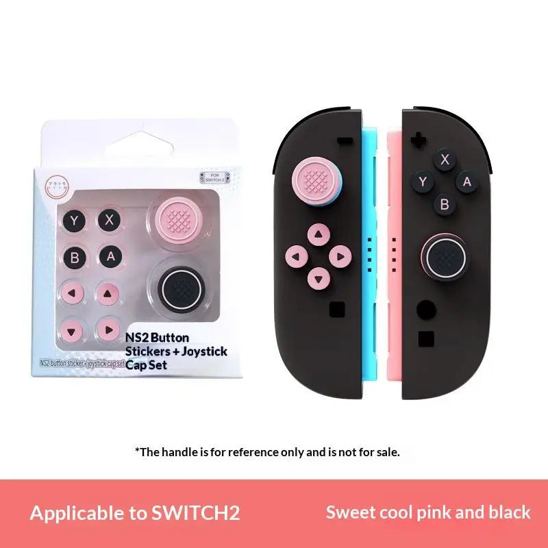 SXH Thumb Button Caps For Switch 2 Joysticks Controller Colorful Silicone Cap For Switch 2 Handle Accessories Oasis Select A10