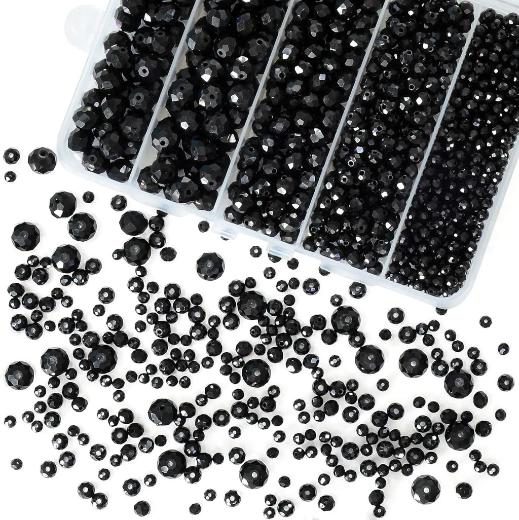 800Pcs 4/6/8/10mm Crystal Glass Beads for Jewelry Making Beads for Bracelets Necklace Pendants Making Supplies Oasis Select 10