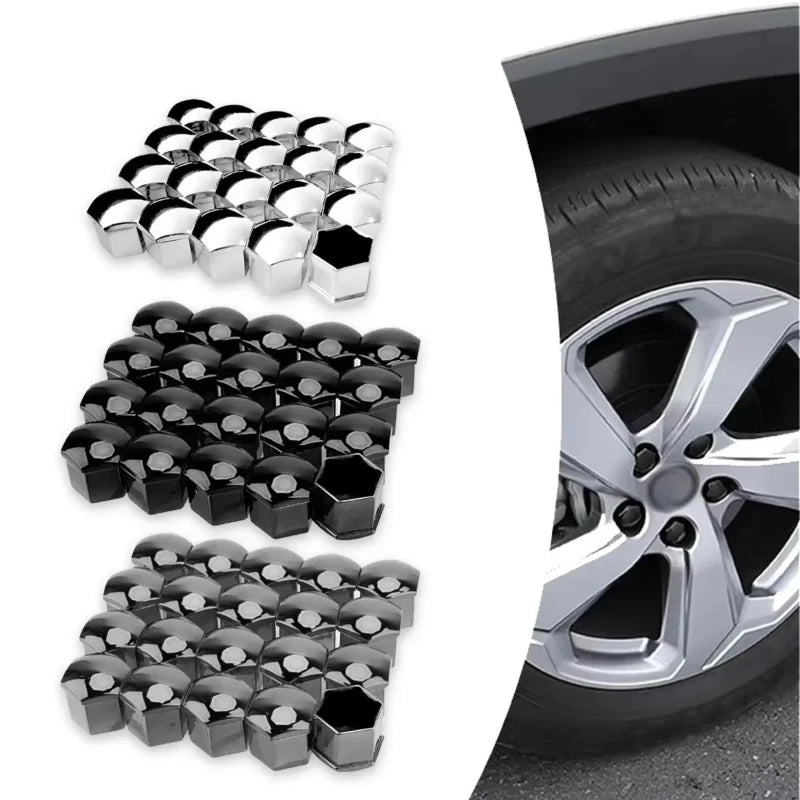 20/40/60/80pcs Car Wheel Nut Cap 17/19/21mm Protective Cap Rust Proof Wheel Hub Screw Cover Tire Nut Bolt External Decoration Oasis Select