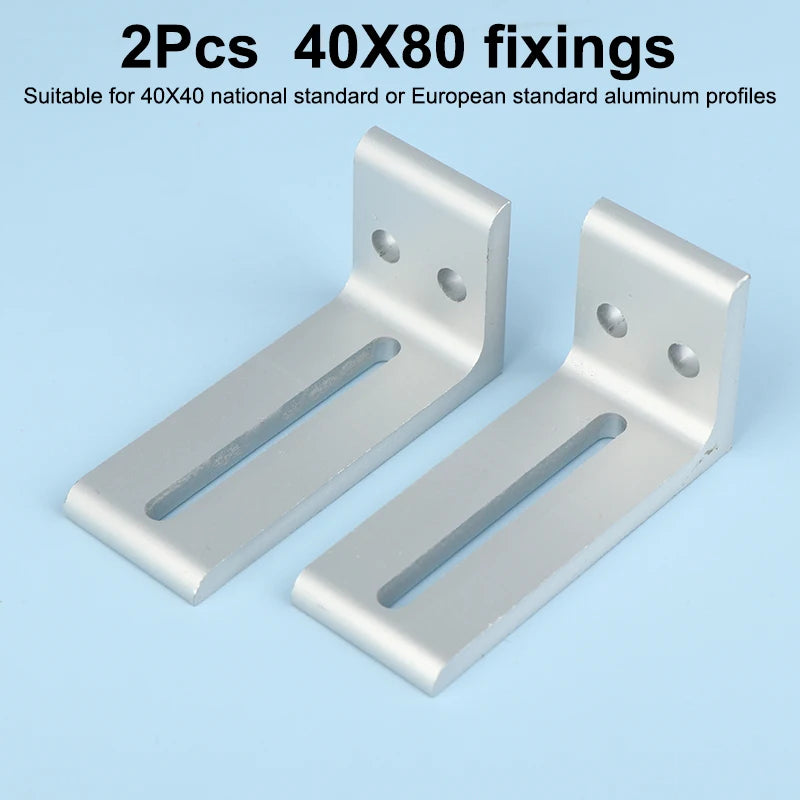 1/2Pcs Aluminum Profile Frame Support Brackets Layer Plate Outer Side Fixing Parts Compatible with 2020 3030 4040 Oasis Select 06