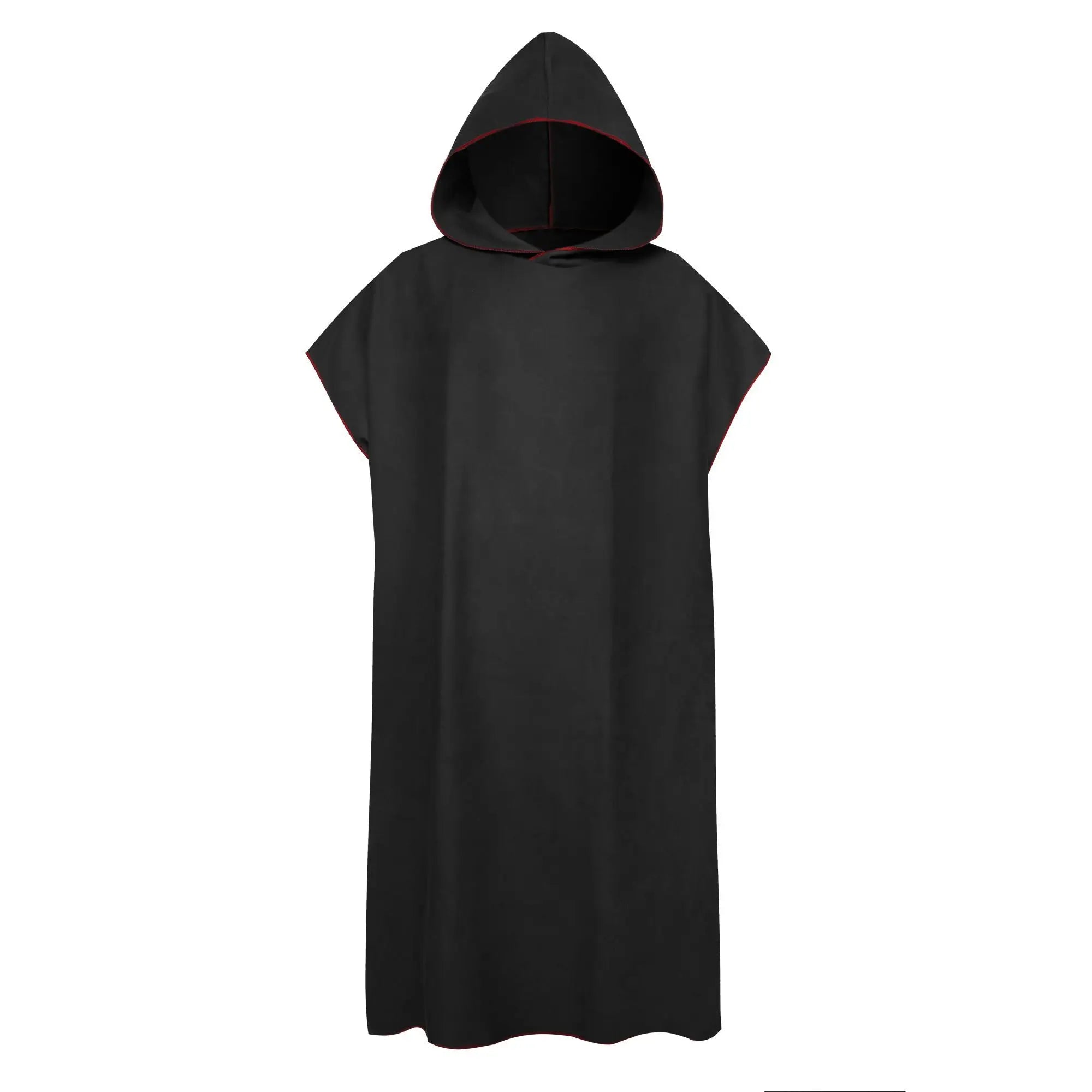 Quick-drying Changing Robe Quick Dry Bathrobe Hooded Absorbent Bath Towel Swimming & Fitness Super Absorbent Bathrobe Oasis Select Black