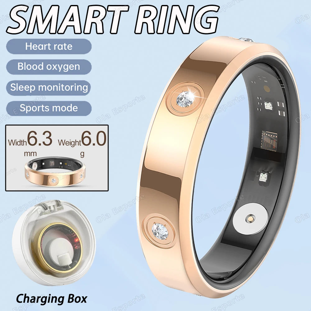 Ola Esporte Smart Ring – Heart Rate, SpO2 & Sleep Tracker IP68