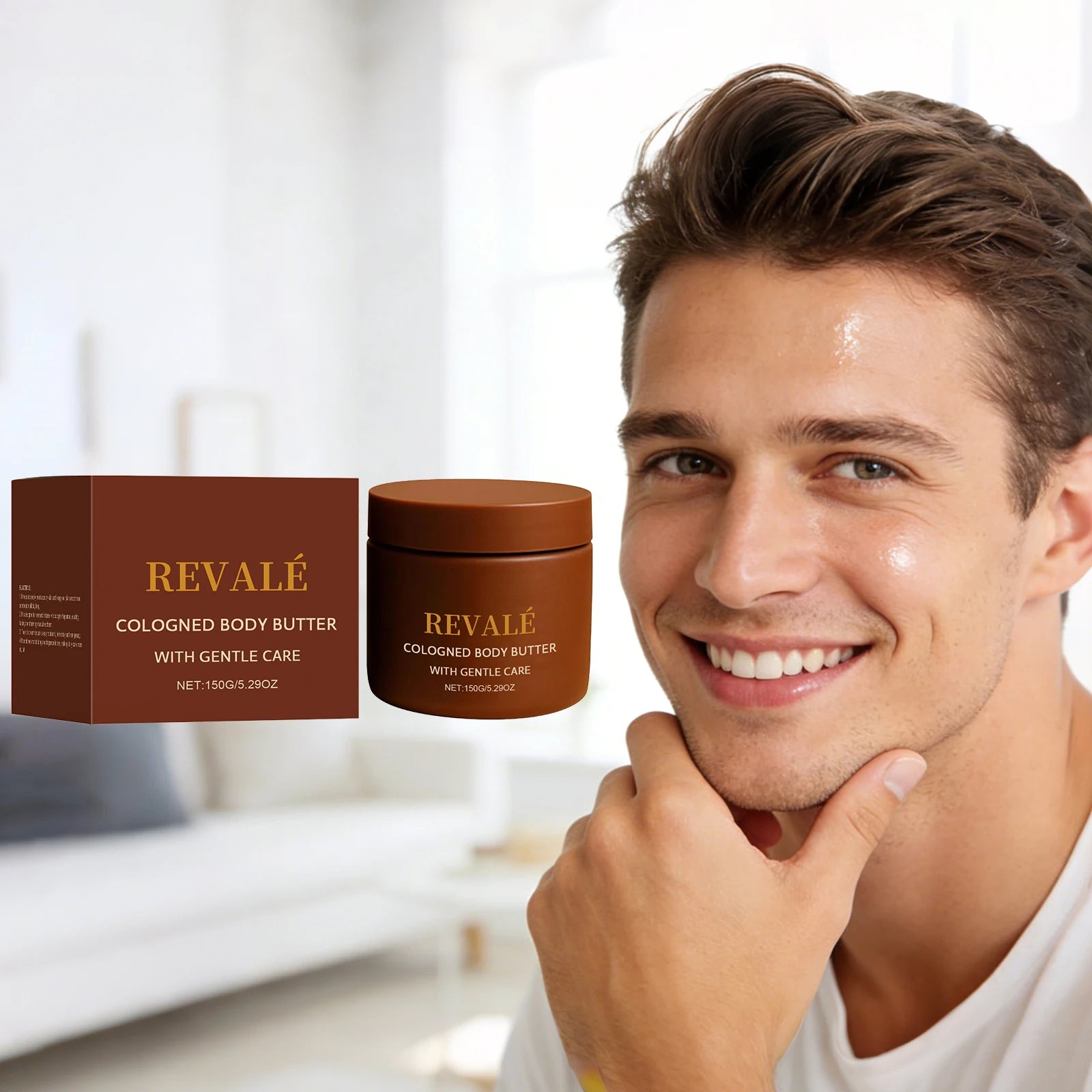 Sandalwood Men's Body Cream – Non-Greasy Moisturizer 150g Men's Body Moisturizer Oasis Select