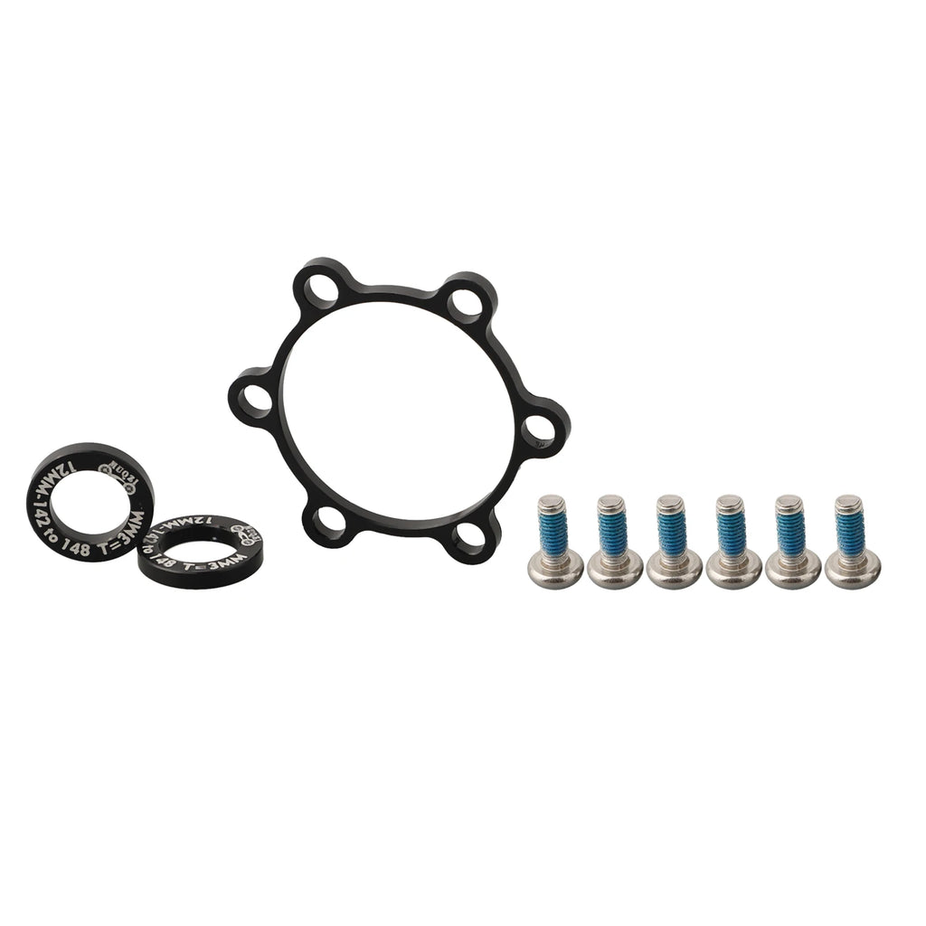 1 Set MUQZI Is Suitable For BOOST Bike Aluminum Alloy Black Flower Drum Conversion Boost Hub Adapter Seat Conversion Kits Oasis Select 3mm
