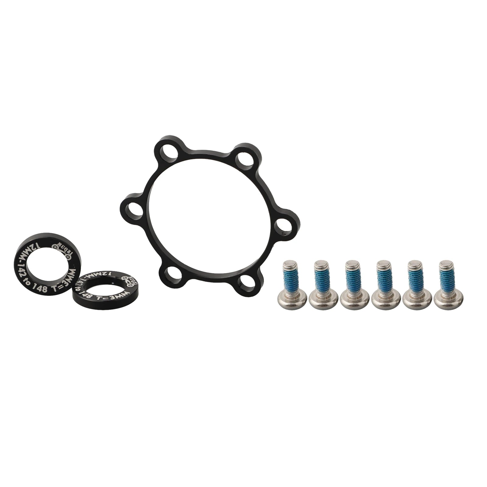 1 Set MUQZI Is Suitable For BOOST Bike Aluminum Alloy Black Flower Drum Conversion Boost Hub Adapter Seat Conversion Kits Oasis Select 3mm