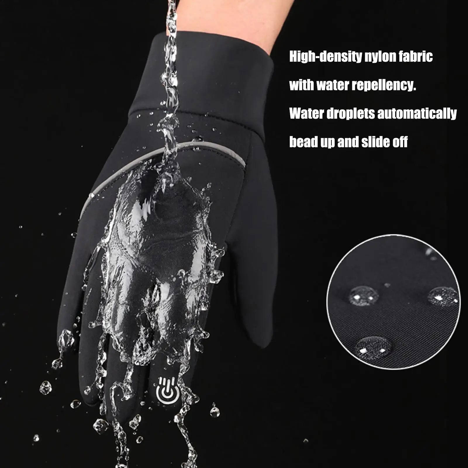 Heated Gloves for Women Man Work Touchscreen Gloves Warm Thermal Windproof Warmers for Cold Weather Cycling Hunting Driving Oasis Select